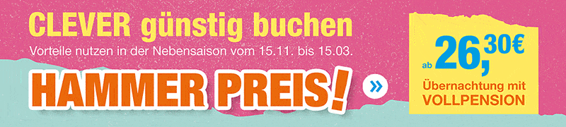 Clever günstig buchen. Hammer Preis ab 26,30 € - Günstige Preise